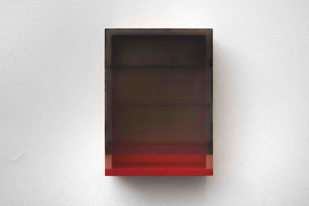 FIN HEATHER HUTCHISON WORKS 2015-2020 Mixed media, reclaimed Plexiglas, birch plywood box