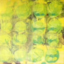 workshop image Gallery Silkscreen onto encaustic