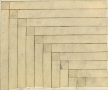HJ BOTT  BEFORE DoV; earlier than March 7, 1972   Graphite, Charcoal on masking tape on paper
