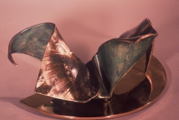 HJ BOTT 	SCULPTURE, DoV polychromed, patinated & polished silicon bronze