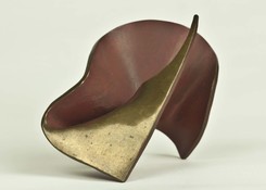 HJ BOTT 	SCULPTURE, DoV polished and patinated/painted silicon bronze