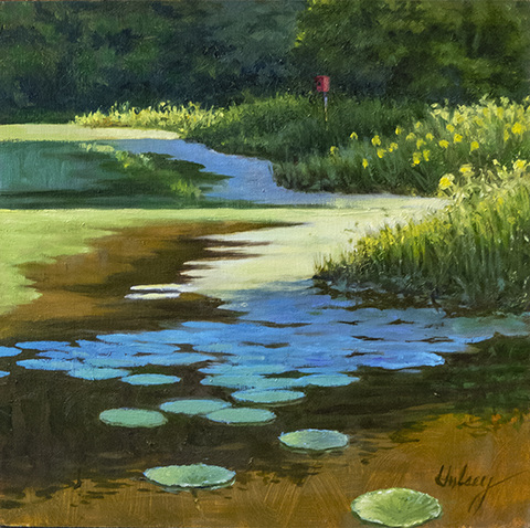 On the Spring Pond Hulsey Trusty Studios Oils Oil