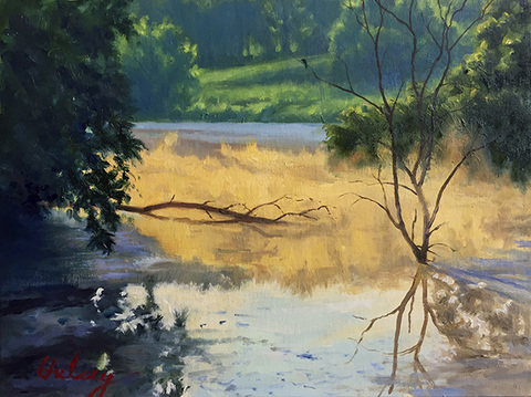 Burning Off Hulsey Trusty Studios Oils Oil