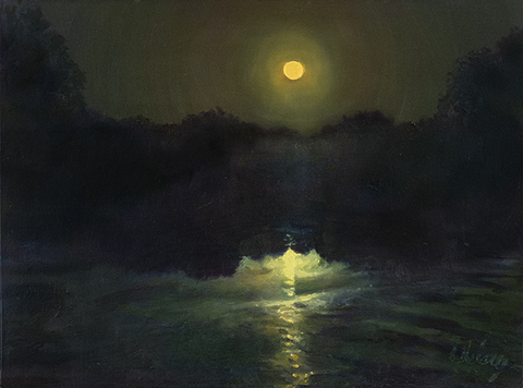 Harvest Moon Hulsey Trusty Studios Oils oil