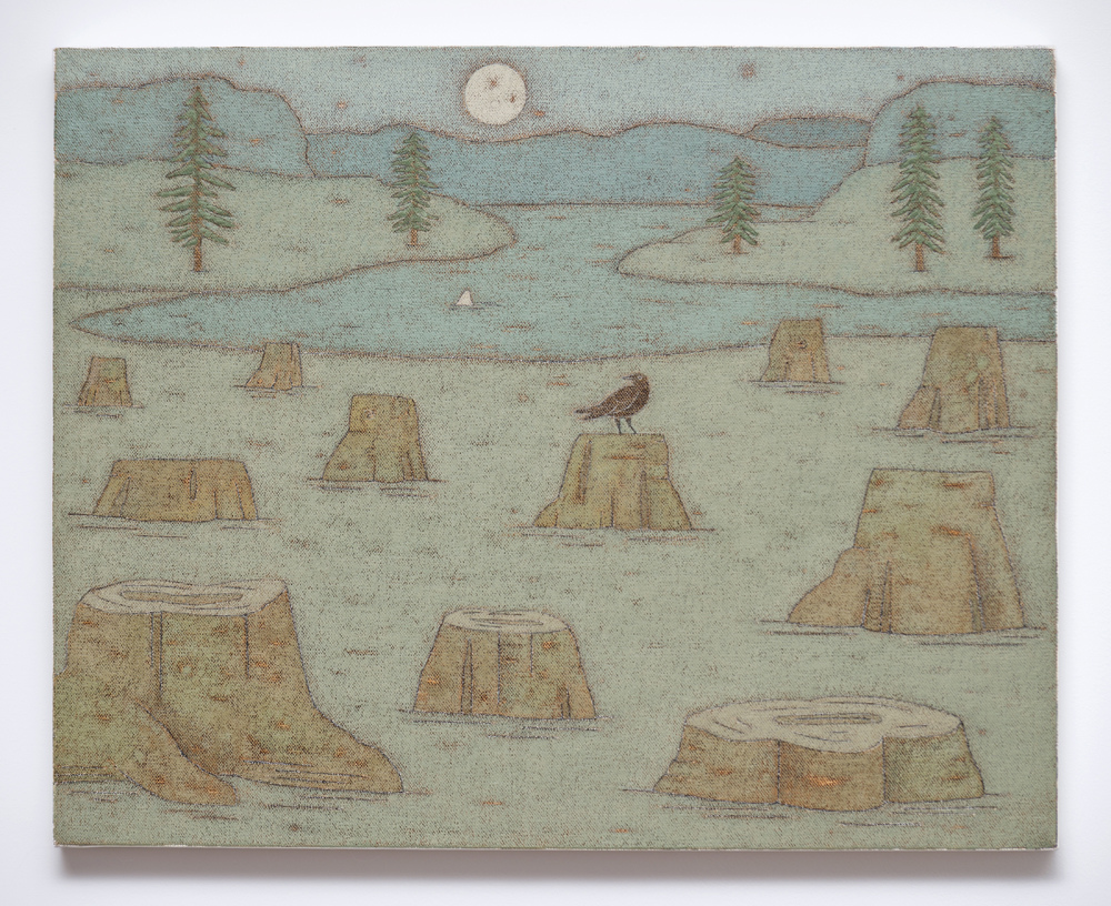Raven in the Badlands John Dilg: The Fourth Primary Oil on Canvas