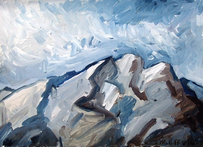 Squam Alp 6 Jane Deering Gallery Shaun McNiff oil on canvas