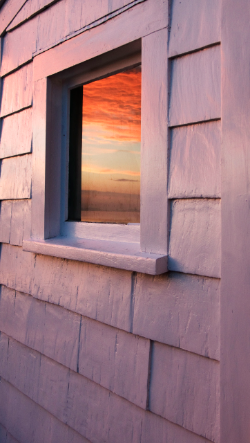 Kitchen Window Reflection, Annisquam MA Jane Deering Gallery Exhibition: 'EQUIPOISE: Esther Pullman | Leslie Lewis Sigler Archival Pigment Print