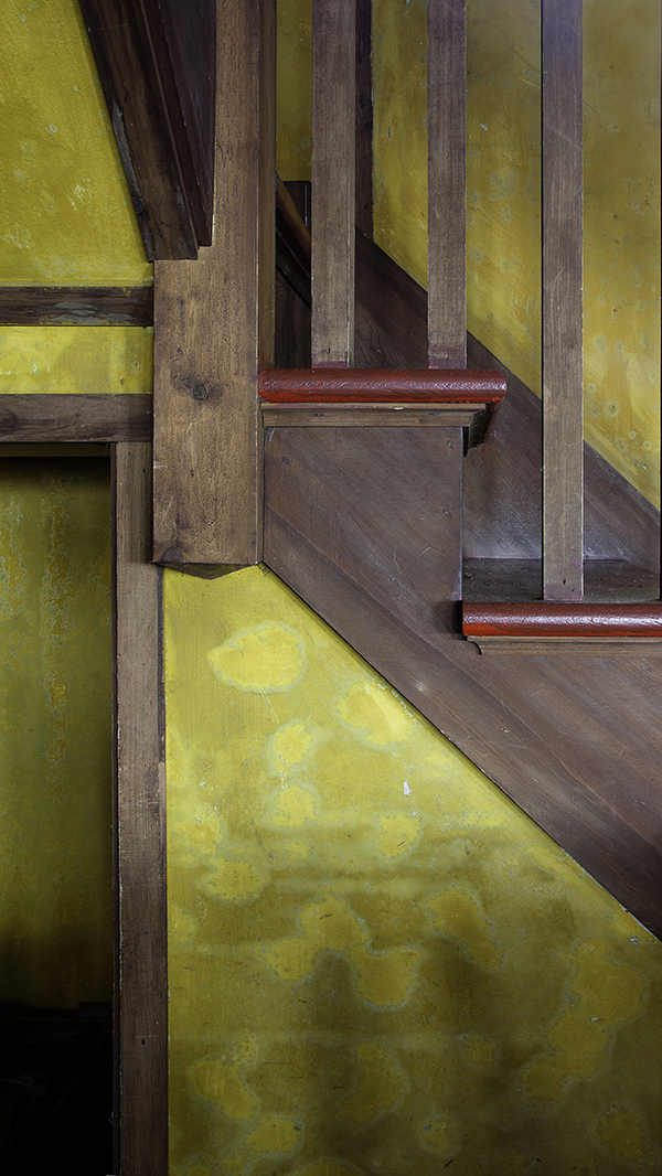 West Stairway, summer home of American artist Fairfield Porter Jane Deering Gallery Exhibition: 'EQUIPOISE: Esther Pullman | Leslie Lewis Sigler Archival Pigment Print