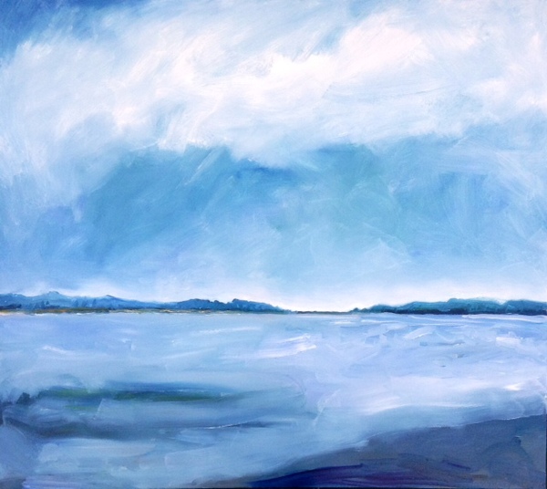 Bay III Jane Deering Gallery Exhibition: Blue arrived, and its time was painted Oil on canvas