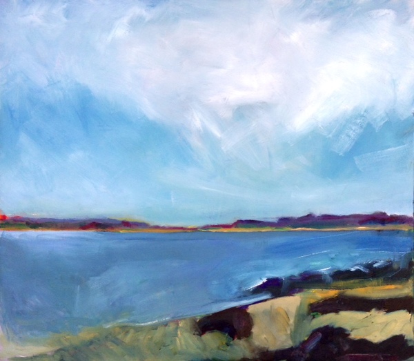 Bay III Jane Deering Gallery Exhibition: Blue arrived, and its time was painted Oil on canvas