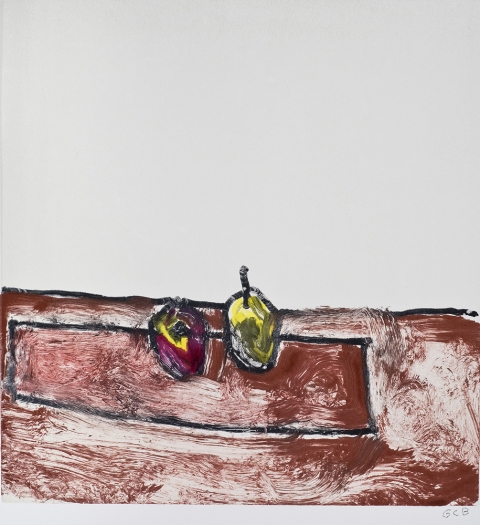 Still Life with Fruit Jane Deering Gallery Geoffrey Bayliss Viscosity monotype