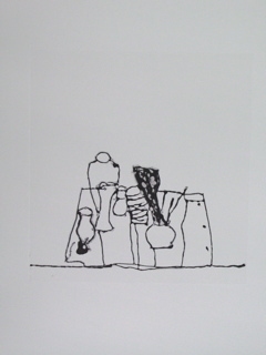 Six Containers Jane Deering Gallery Geoffrey Bayliss Viscosity monotype