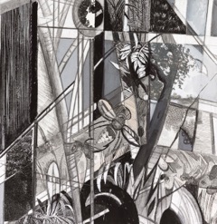 Project 100 :#6 Jane Deering Gallery Ann Diener Graphite, prismacolor, gouache, digital prints and cut paper on paper