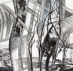 Project 100 : #7 Jane Deering Gallery Ann Diener Graphite, prismacolor, gouache, digital prints and cut paper on paper
