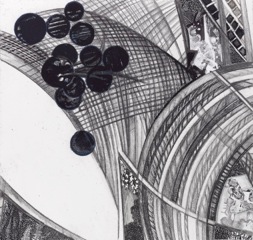Project 100 : #11 Jane Deering Gallery Ann Diener Graphite, prismacolor, gouache, digital prints and cut paper on paper