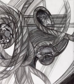 Project 100 : #13 Jane Deering Gallery Ann Diener Graphite, prismacolor, gouache, digital prints and cut paper on paper