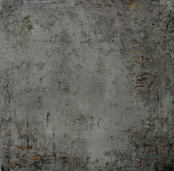 Excavation 12x12 III (left side of diptych) Jane Deering Gallery Exhibition: Beauty, the affordable Acrylic, oils, earth pigments and oxides, volcanic ash, silica sand, salt
