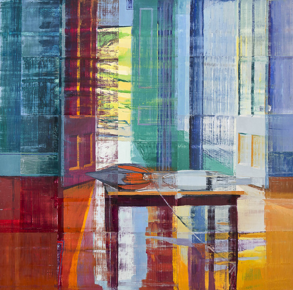 Interior with Buoys Jane Deering Gallery Exhibition: A light runs through it Oil on canvas