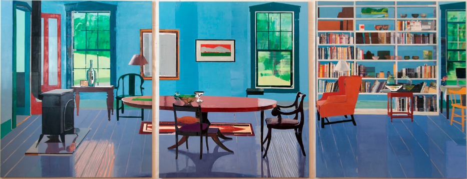 Blue Interior Jane Deering Gallery Exhibition: A light runs through it Oil on canvas