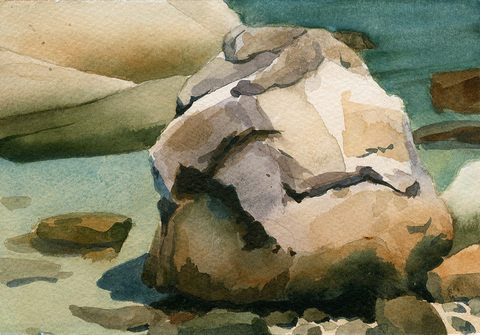 Bent's Rock Jane Deering Gallery Points of View: Michael Porter | Chris Pullman Watercolor