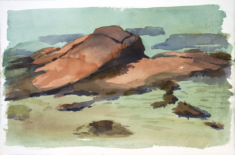 Ledge Jane Deering Gallery Points of View: Michael Porter | Chris Pullman Watercolor