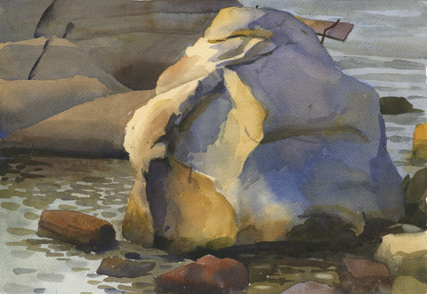 Sign Rock, south face Jane Deering Gallery Points of View: Michael Porter | Chris Pullman Watercolor