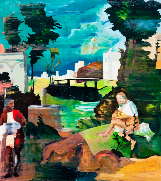 The Tempest Transcription (after Giorgione) Jane Deering Gallery Chris Baker | Transcriptions Oil on canvas