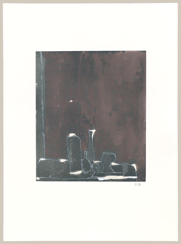 Twilight Still Life Jane Deering Gallery Geoffrey Bayliss Viscosity monotype