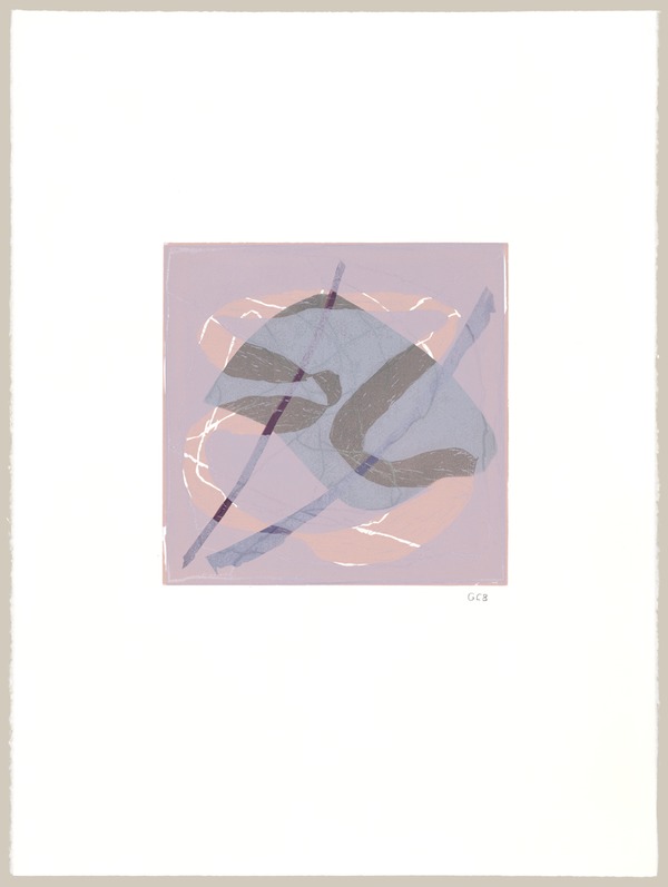 April into May I Jane Deering Gallery Geoffrey Bayliss Linocut print (unique)
