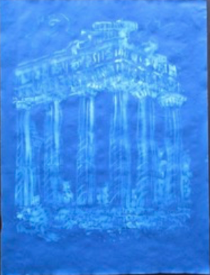 Parthenon Jane Deering Gallery True Blue, and Black | Alternative Photography : Tom Fels & Gail Pine Cyanotype