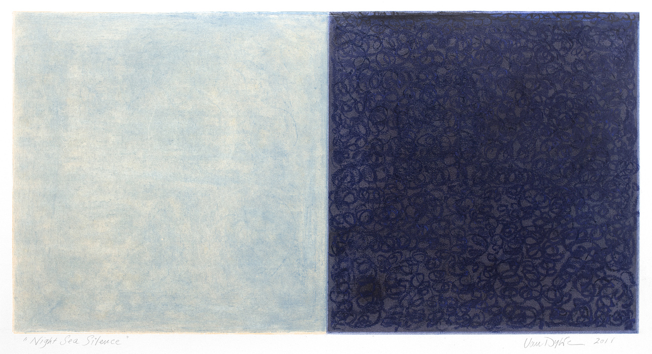 Night Sea Silence Jane Deering Gallery Juni Van Dyke | Painting is music you can see Pastel on paper