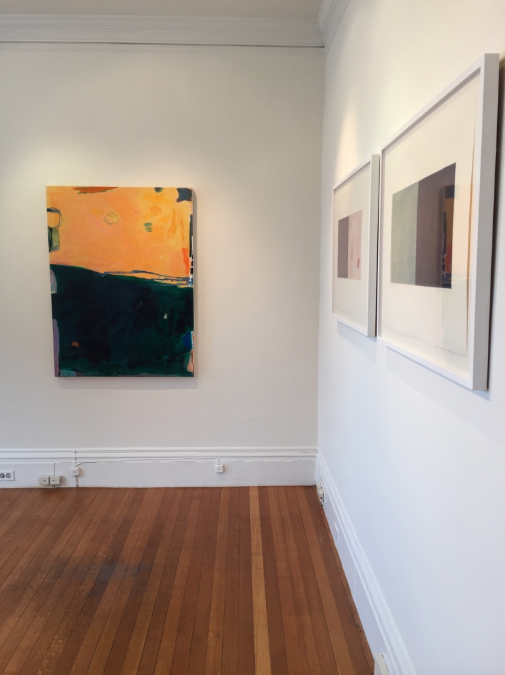 Installation shot Jane Deering Gallery Juni Van Dyke | Painting is music you can see