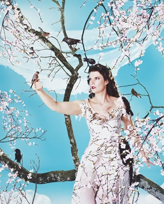 Suky with Cherry, from the series 'Flora' Jane Deering Gallery Neeta Madahar Hand C-print