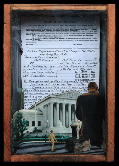 Writ, Wrote Right Jane Deering Gallery Miniscularity | It's Better to Know Little Wood, mixed media