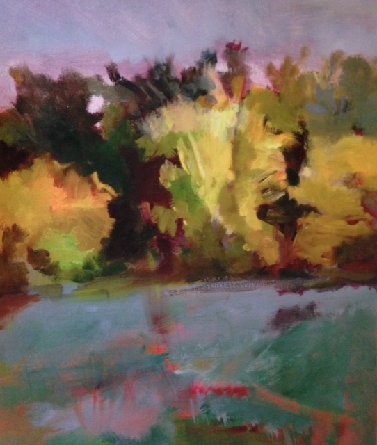 Path of Water Jane Deering Gallery Mothers and Daughters Mixed media - acrylic and oil - on paper