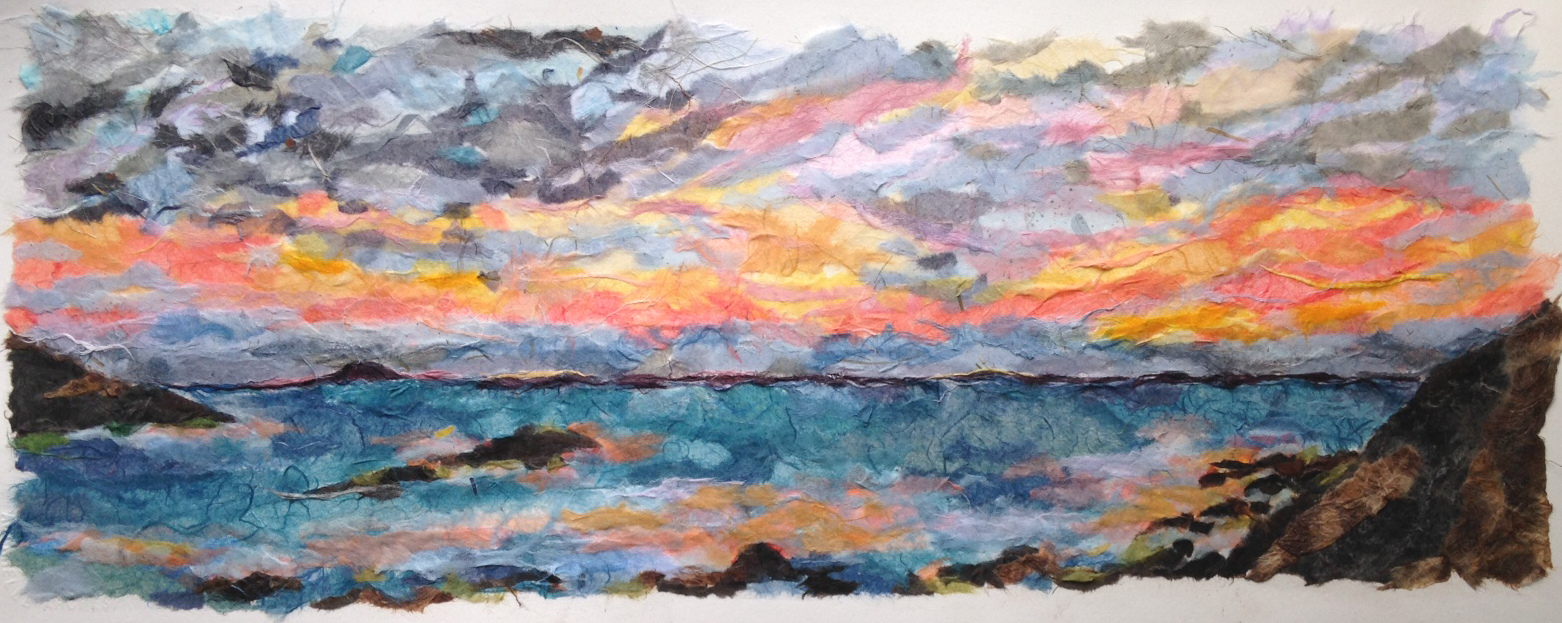 Plum Cove Jane Deering Gallery Mothers and Daughters Paper collage