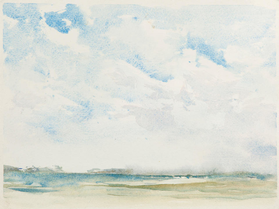 Winter Sky . Key West, FLorida Jane Deering Gallery Mothers and Daughters Watercolor on paper