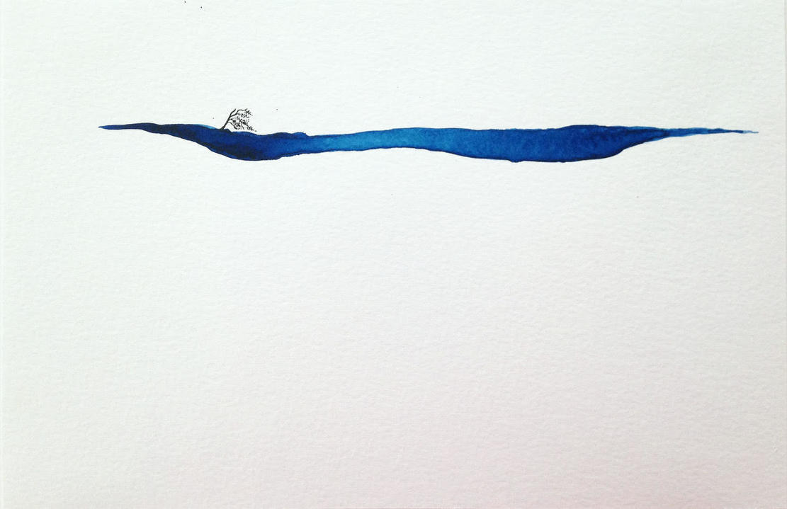 Distant Shore Jane Deering Gallery Mothers and Daughters Watercolor on paper