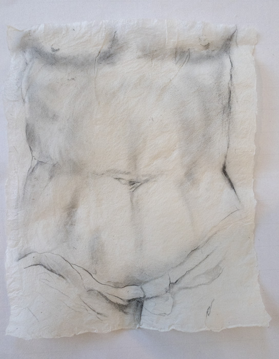 Touch 15: Dionysus Jane Deering Gallery Drawn from Life Graphite on handmade abaca paper