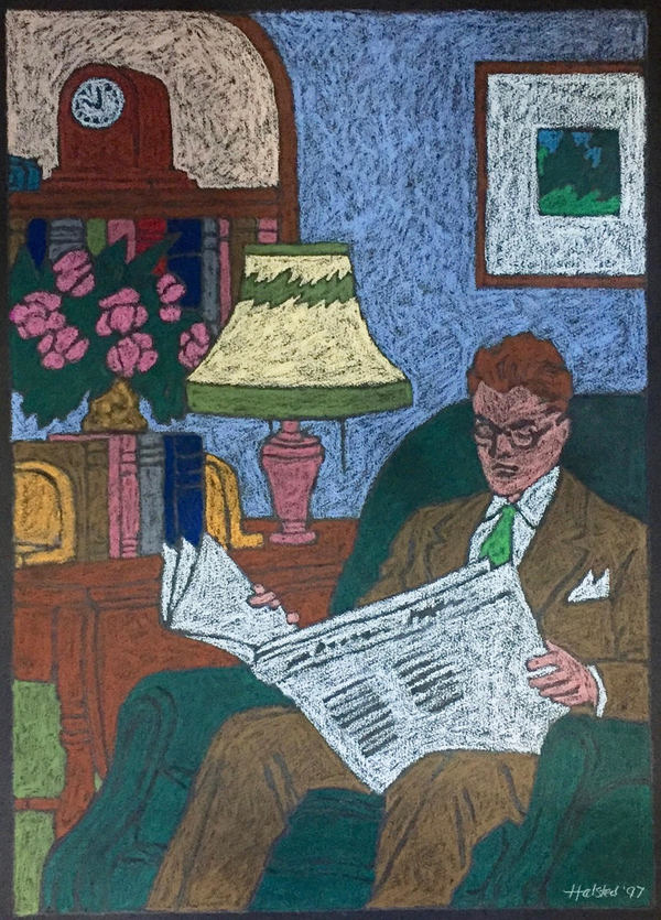 A Man's Home Jane Deering Gallery Joy Halsted | In and Out of the Box Pastel on paper