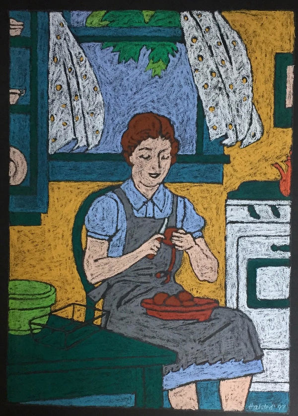 A Woman's Place Jane Deering Gallery Joy Halsted | In and Out of the Box Pastel on paper
