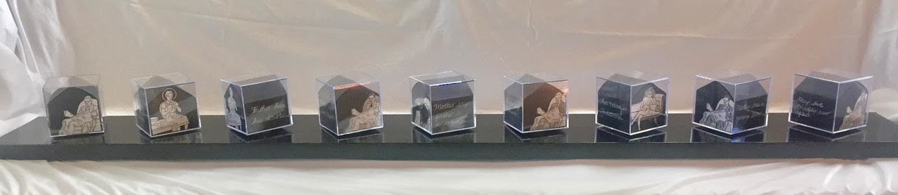 Before Dick and Jane Jane Deering Gallery Joy Halsted | In and Out of the Box Mixed media: acrylic boxes, wood, printed paper, white pencil