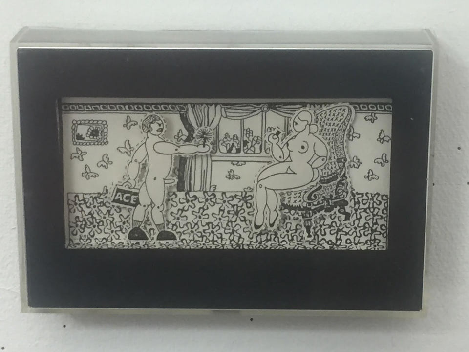 Salesman Jane Deering Gallery Joy Halsted | In and Out of the Box Reduced print, framed in plexi