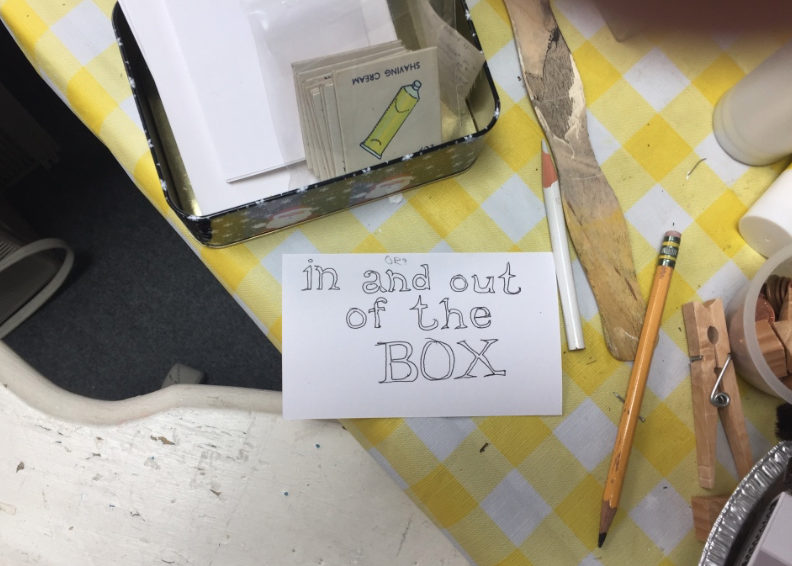 Halsted's studio Jane Deering Gallery Joy Halsted | In and Out of the Box