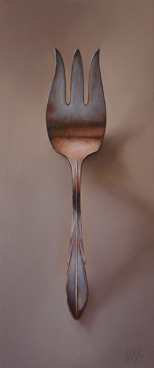 The Maestro Jane Deering Gallery Silver and Grey | Leslie Lewis Sigler & Paul Cary Goldberg Oil on panel