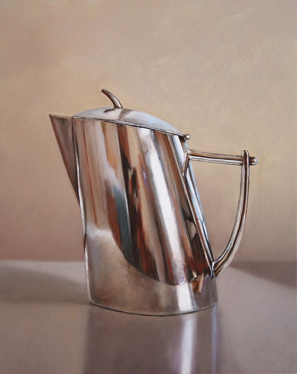 The Contemporary Jane Deering Gallery Silver and Grey | Leslie Lewis Sigler & Paul Cary Goldberg Oil on panel