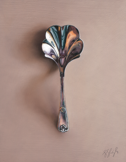 The Rascal Jane Deering Gallery Silver and Grey | Leslie Lewis Sigler & Paul Cary Goldberg Oil on panel