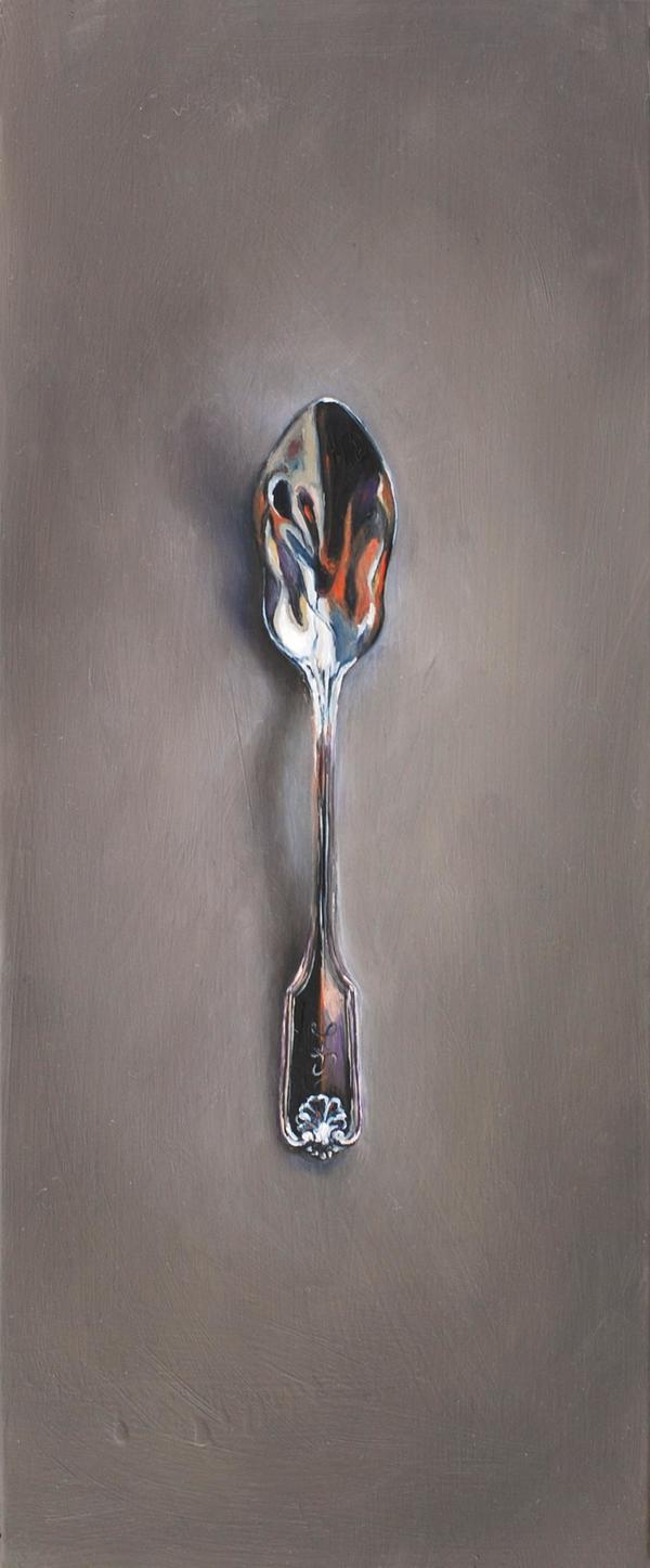 The Debutante Jane Deering Gallery Silver and Grey | Leslie Lewis Sigler & Paul Cary Goldberg Oil on panel