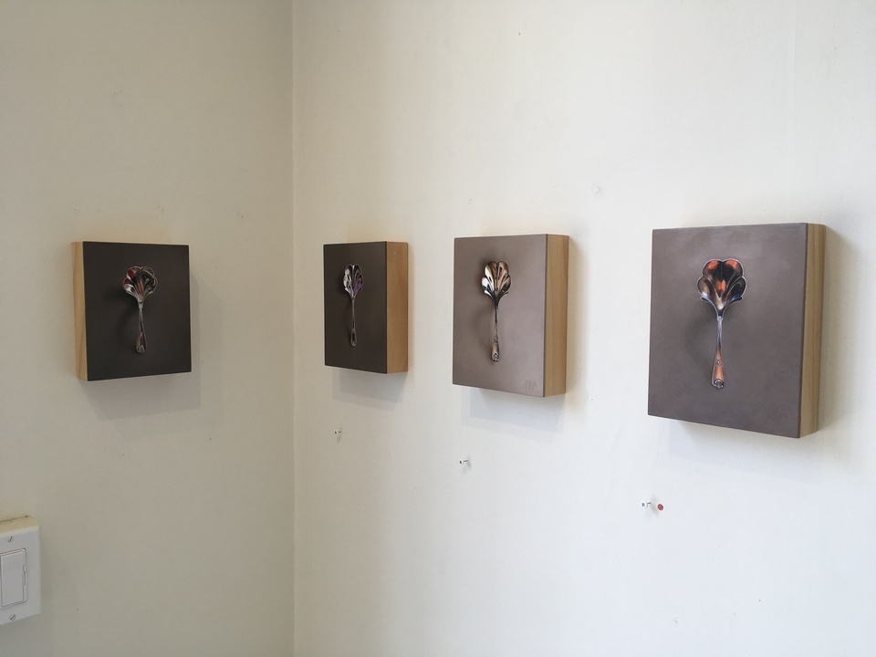 Installation shot Jane Deering Gallery Silver and Grey | Leslie Lewis Sigler & Paul Cary Goldberg