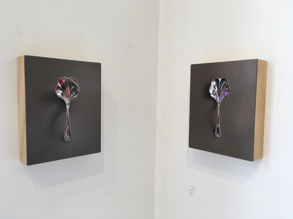 Installation shot Jane Deering Gallery Silver and Grey | Leslie Lewis Sigler & Paul Cary Goldberg